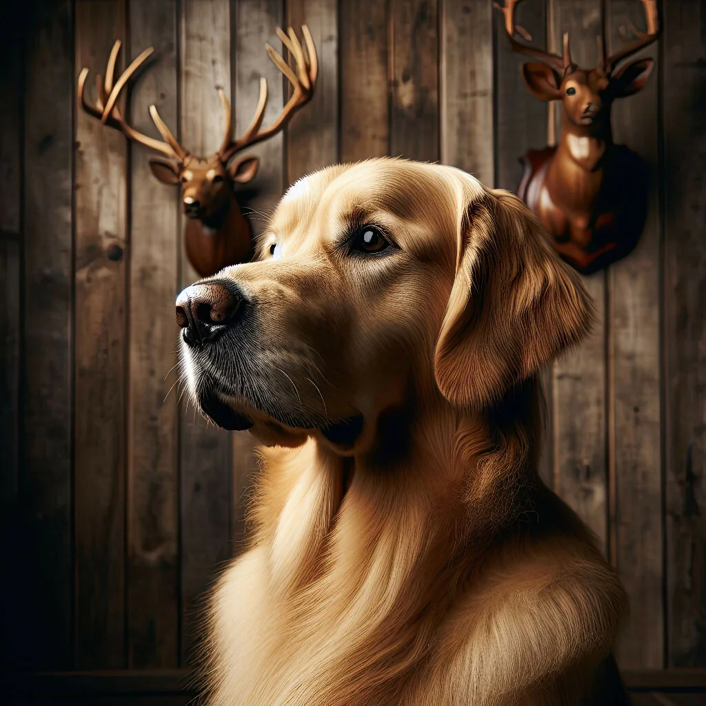 2 Images - Hunting Influence Golden Retriever AI Images - Image 2