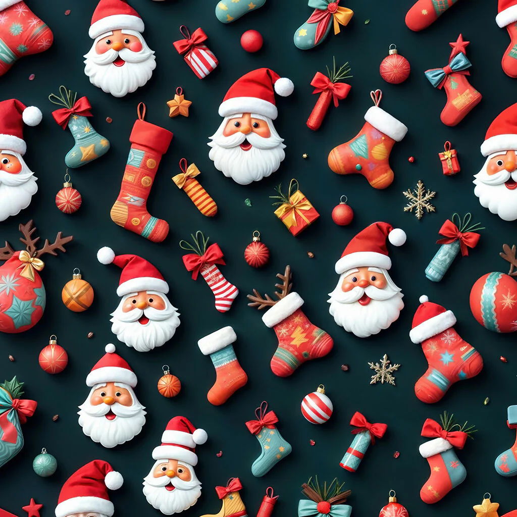 A Festive Tapestry Santa and Christmas Cheer