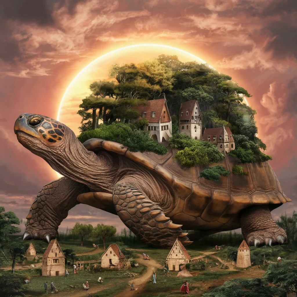A giant Turtle with forest on its back - Image 2