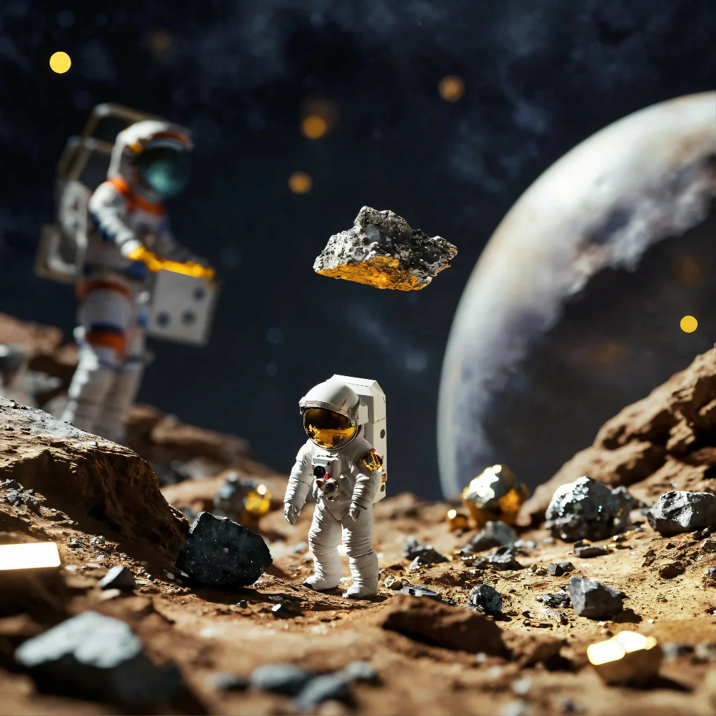 A miniature depicting a futuristic scene where02
