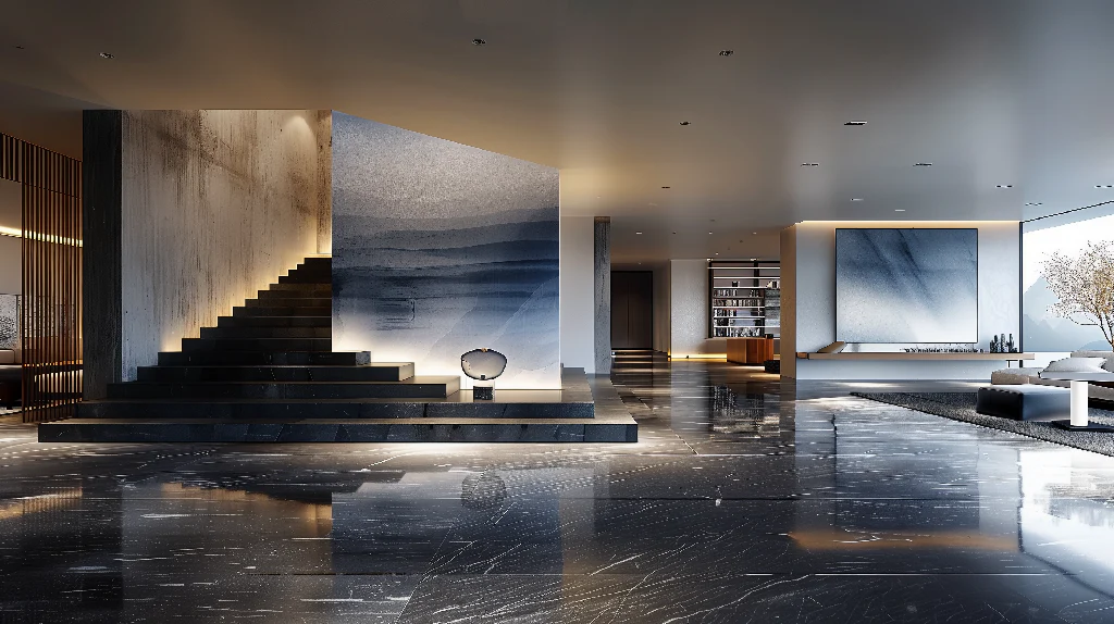 A minimalist apartment bathed in natural light