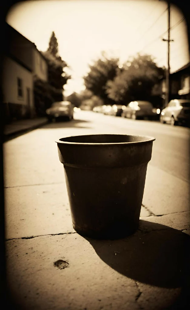 A Pot In The Sidewalk (Vintage)