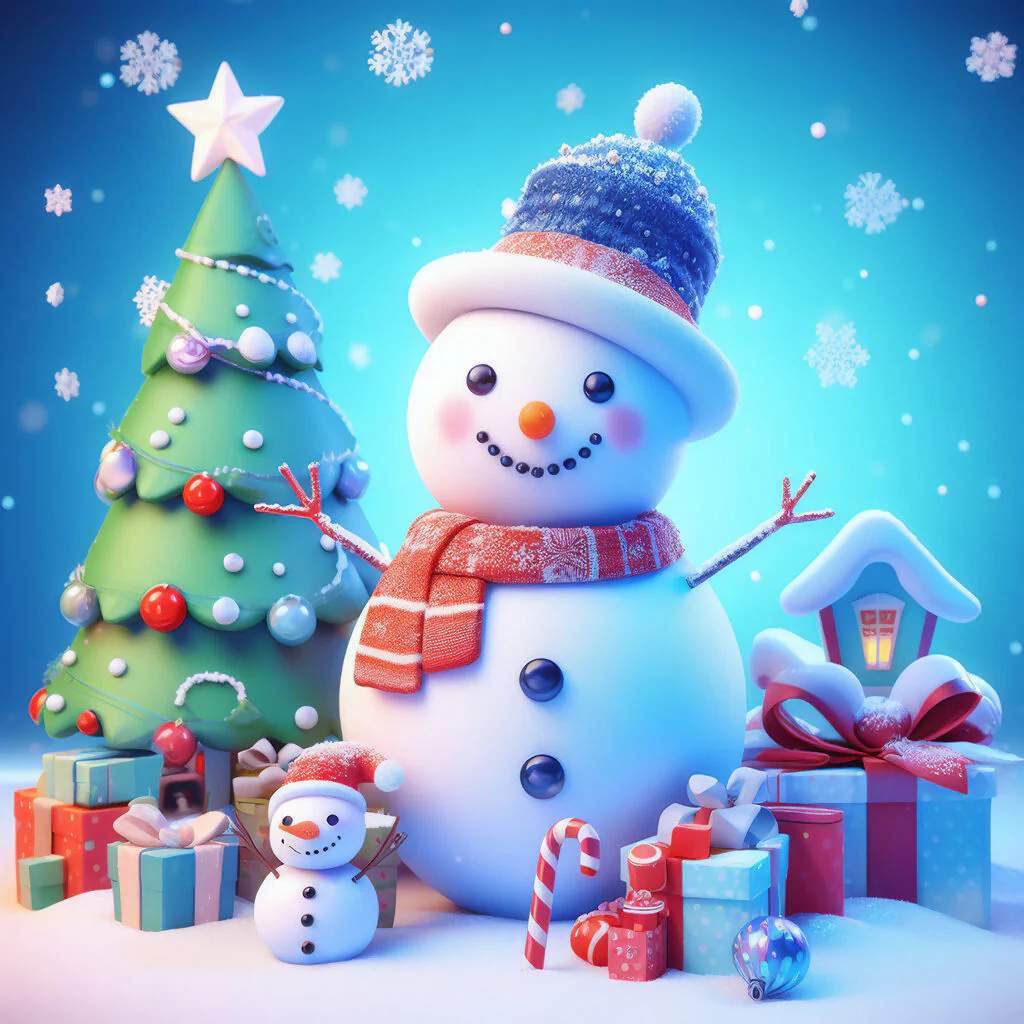 A Snowman's Christmas Cheer