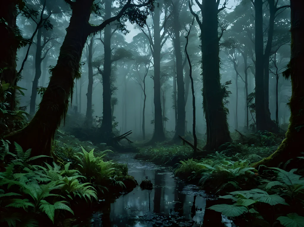 A Surreal Deep Fantasy Forest