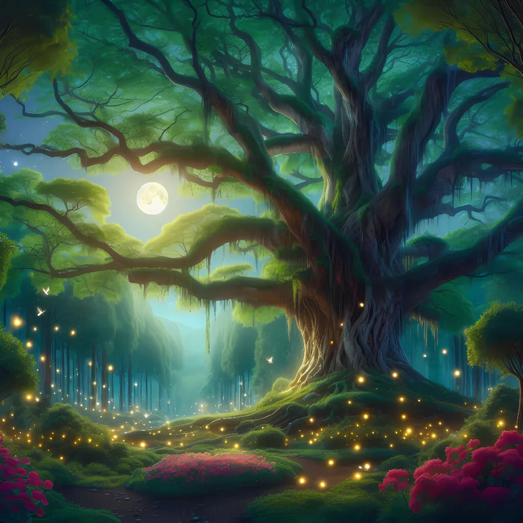 A tree that grants one wish every full moon.