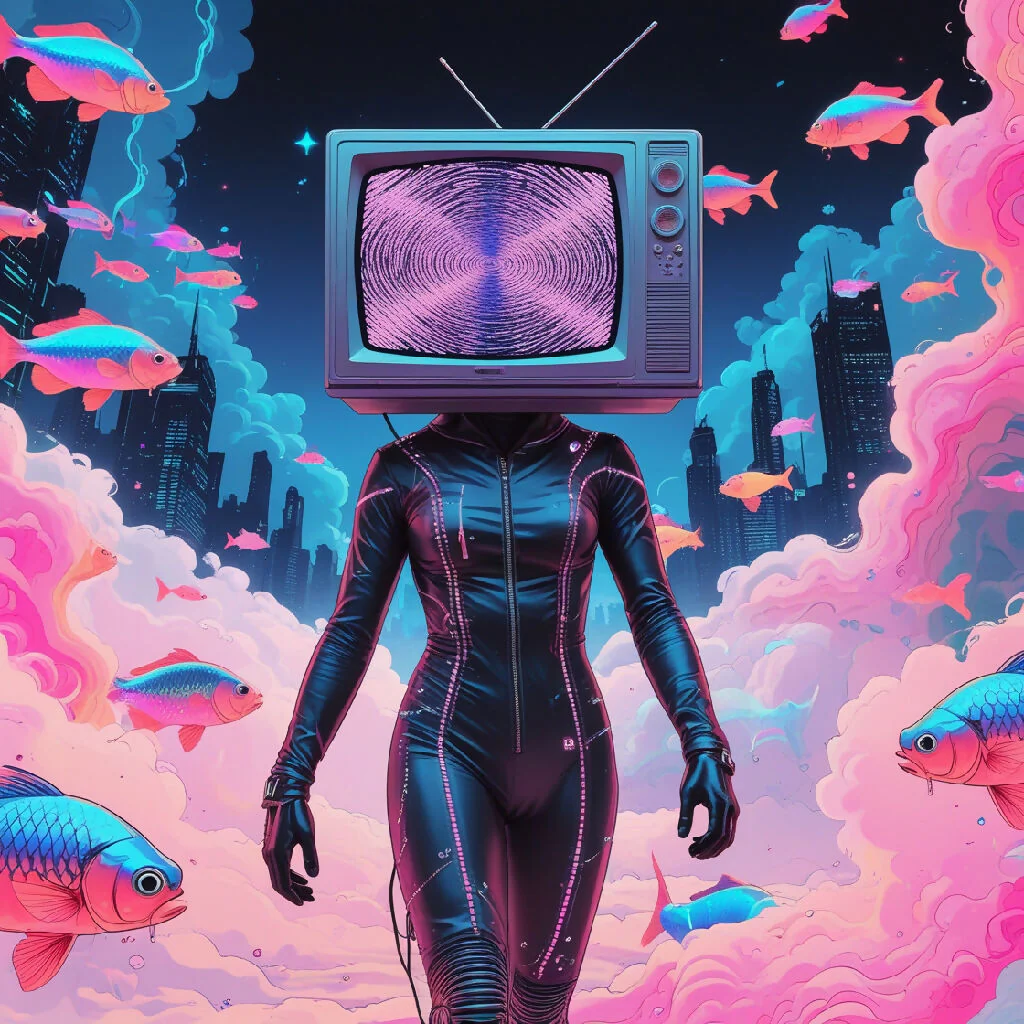 A TV-headed figure