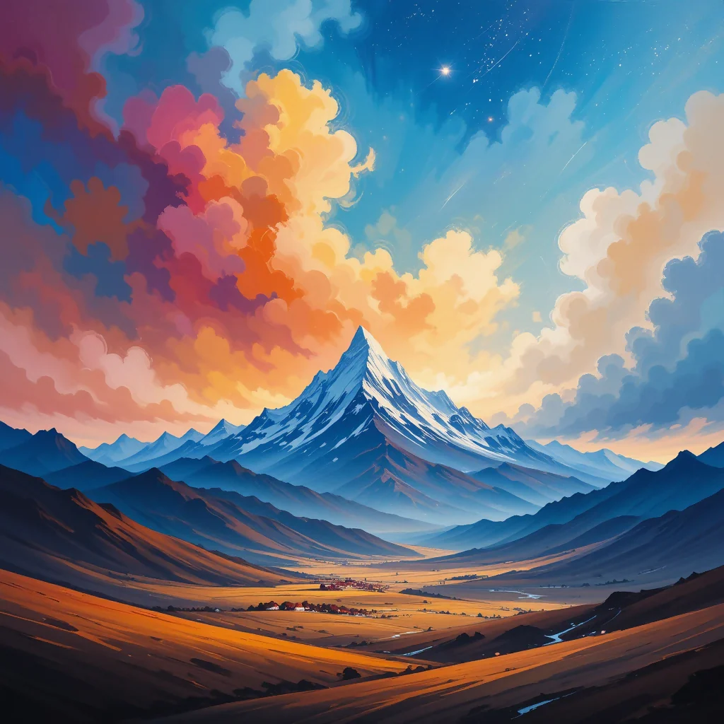 A Vibrant Mountain Reverie