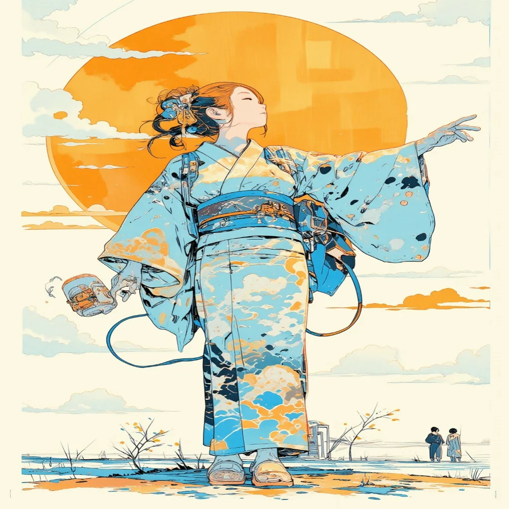 A Yukata Japanese Dance - Image 2