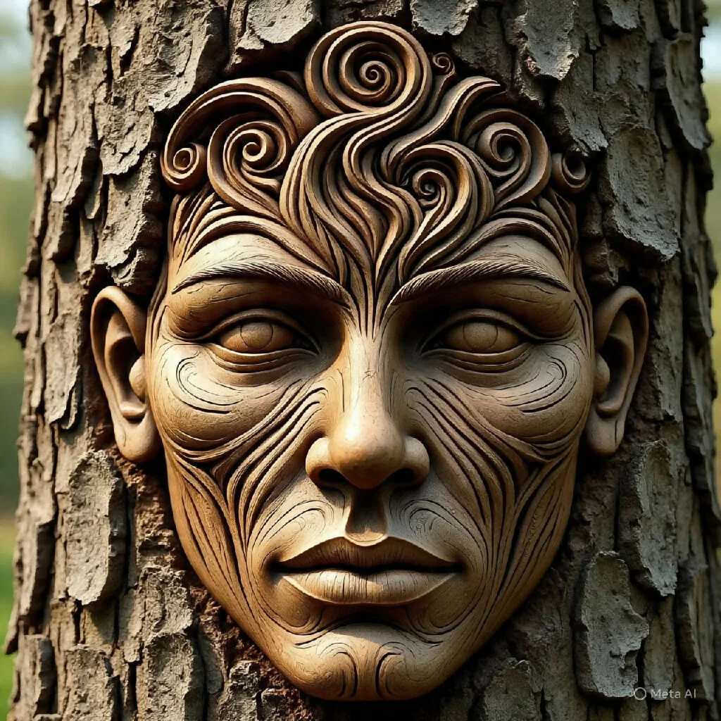 Abstract art out of tree bark - Image 8