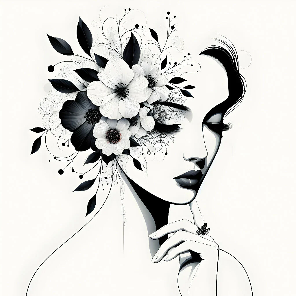 Abstract Floral Portrait