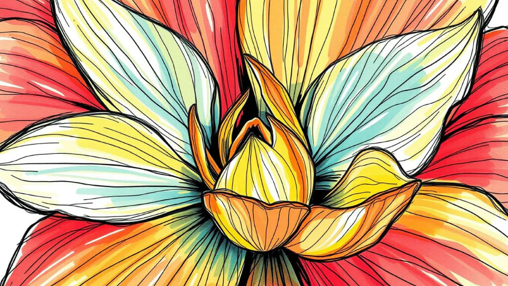 Abstract Macro Floral Art