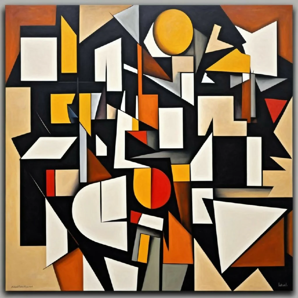 Abstract painting art decoration acrylic #11 - Image 10