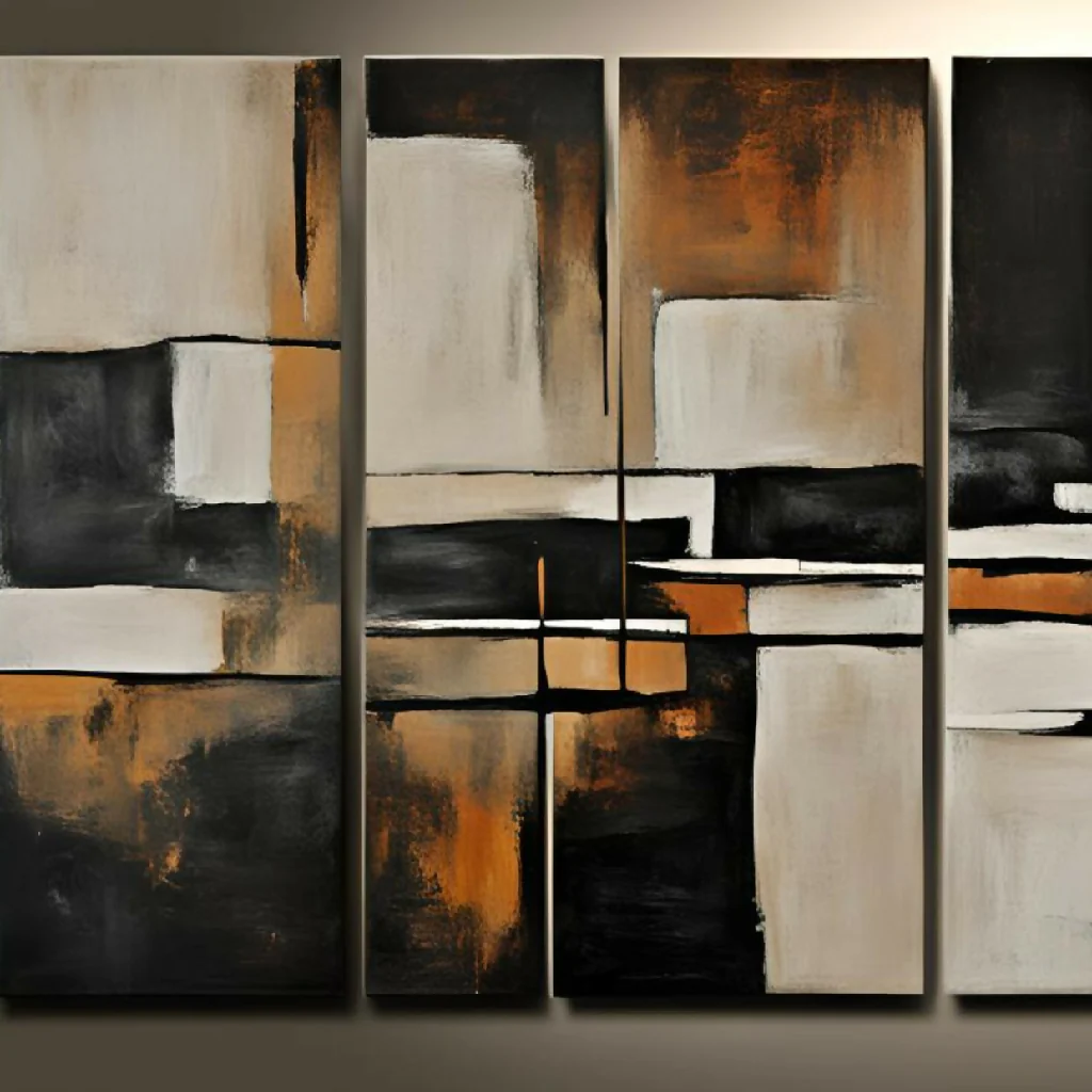 Abstract painting art decoration acrylic #11 - Image 6