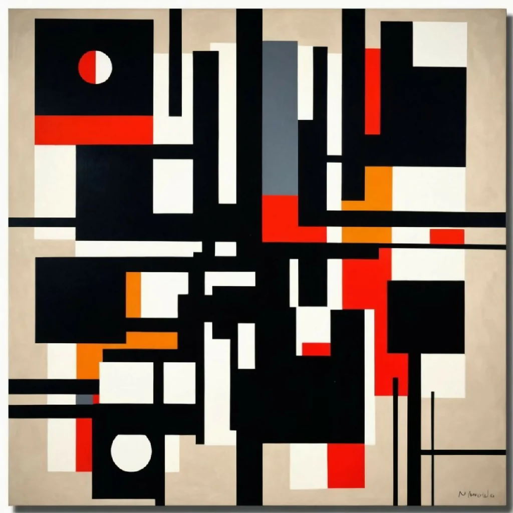 Abstract painting art decoration acrylic #9# - Image 7