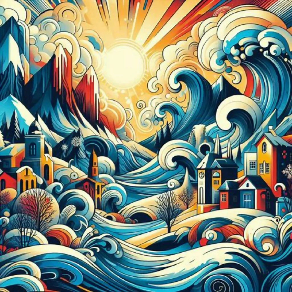 Abstract painting art landscape nature - Image 8