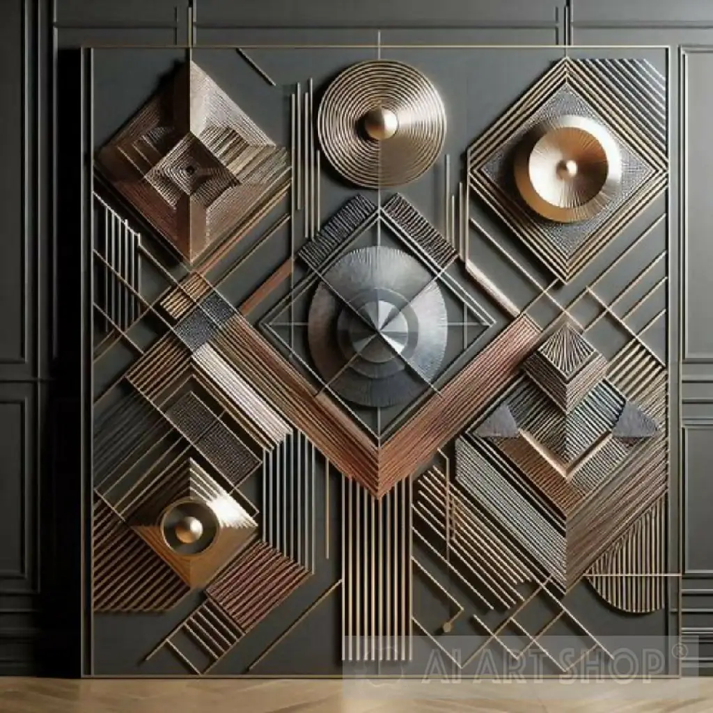 Abstract painting art metal - Image 2