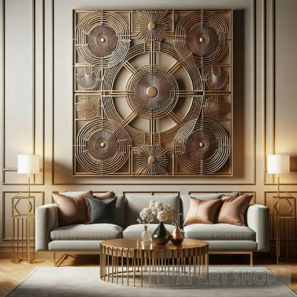 Abstract painting art metal - Image 3