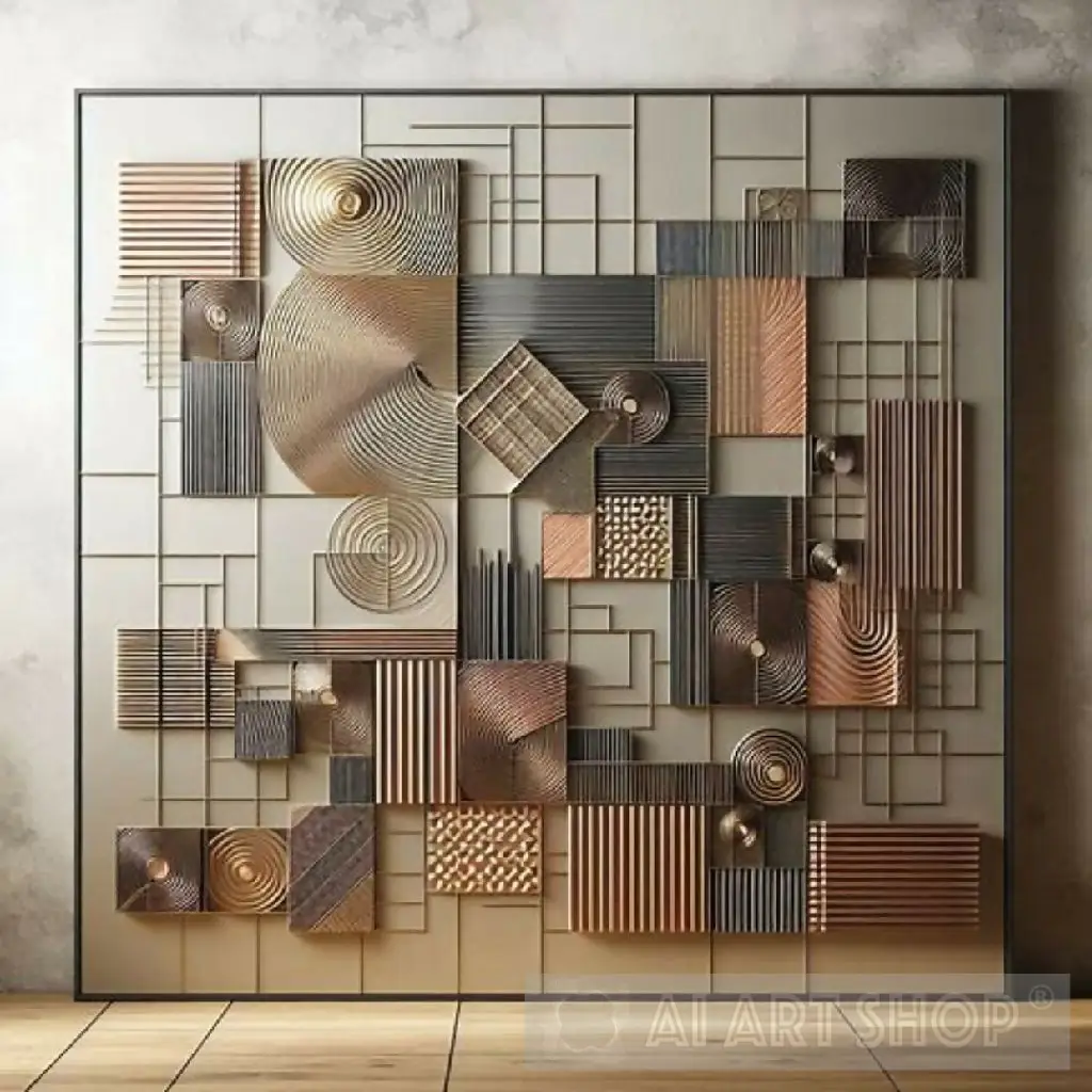 Abstract painting art metal - Image 4