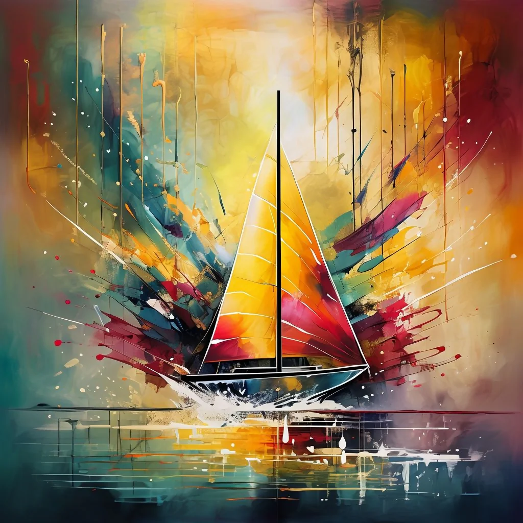 Abstract Voyage Of Sailing into Color