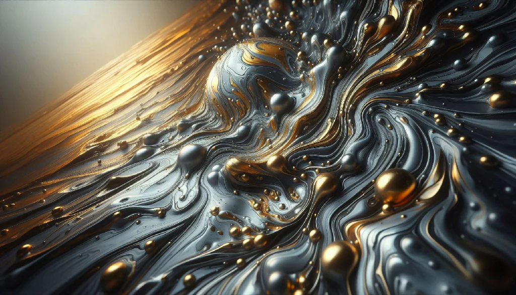 Abstrakter Hintergrund von schmelzender Flüssigkeit