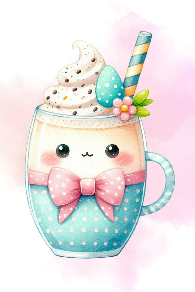Adorable Watercolor Juice Artwork 11