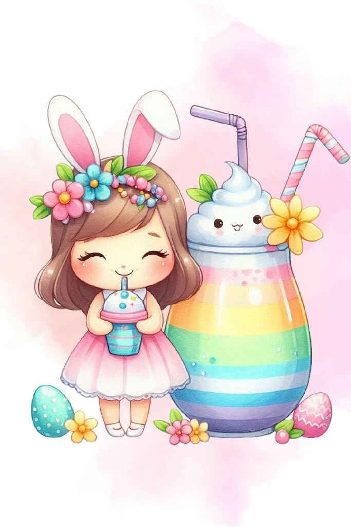 Adorable Watercolor Juice Artwork 12