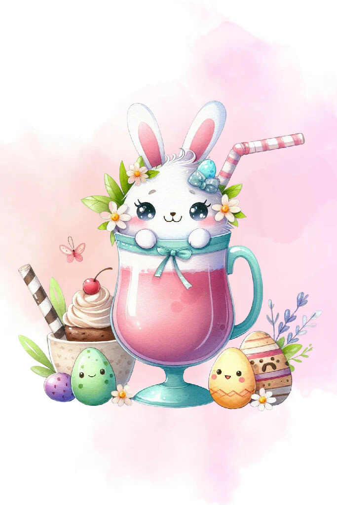 Adorable Watercolor Juice Artwork 18