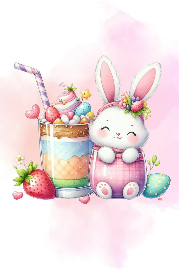 Adorable Watercolor Juice Artwork 19