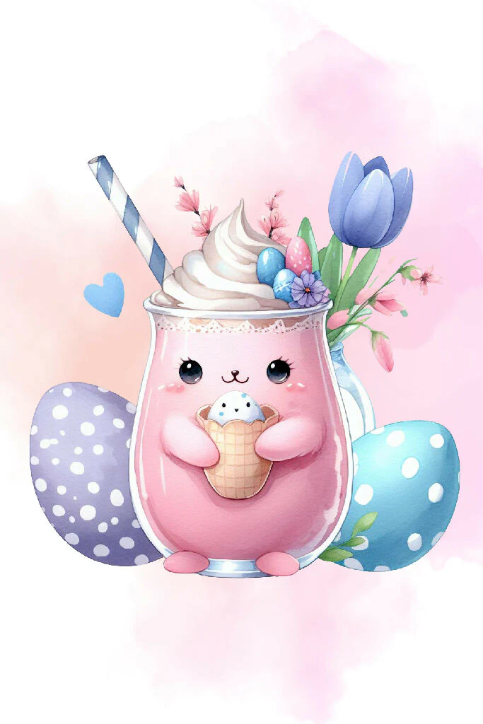 Adorable Watercolor Juice Artwork 8