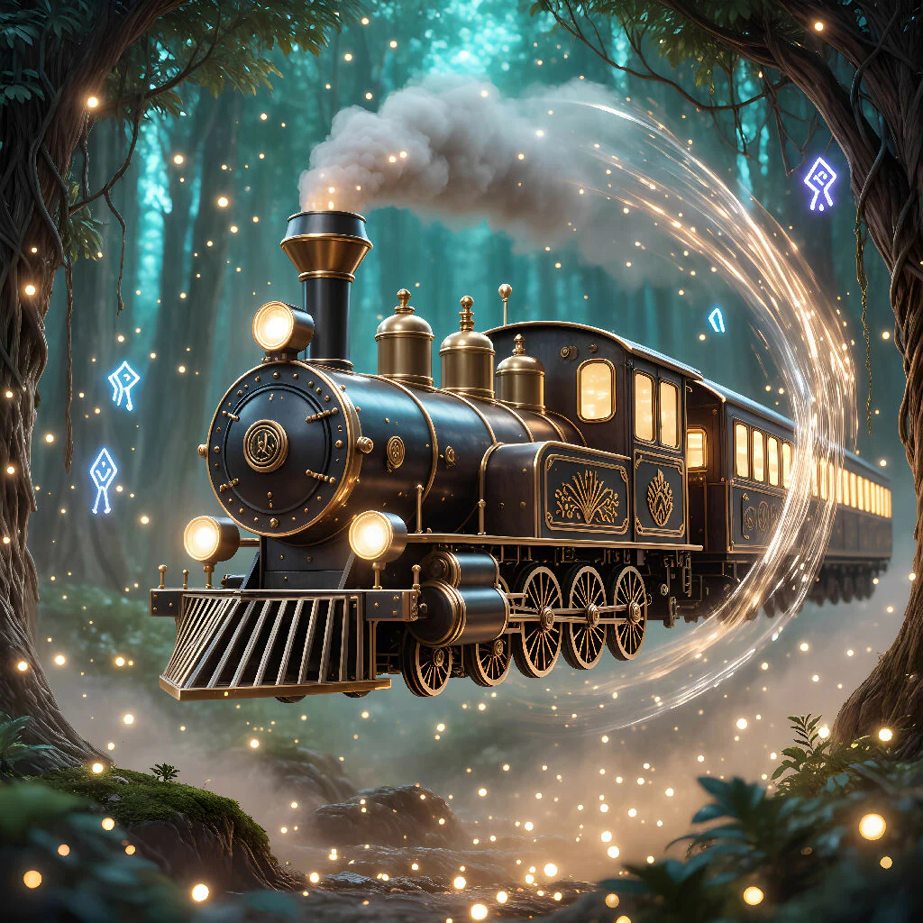 Aether Train Through the Spellwilds