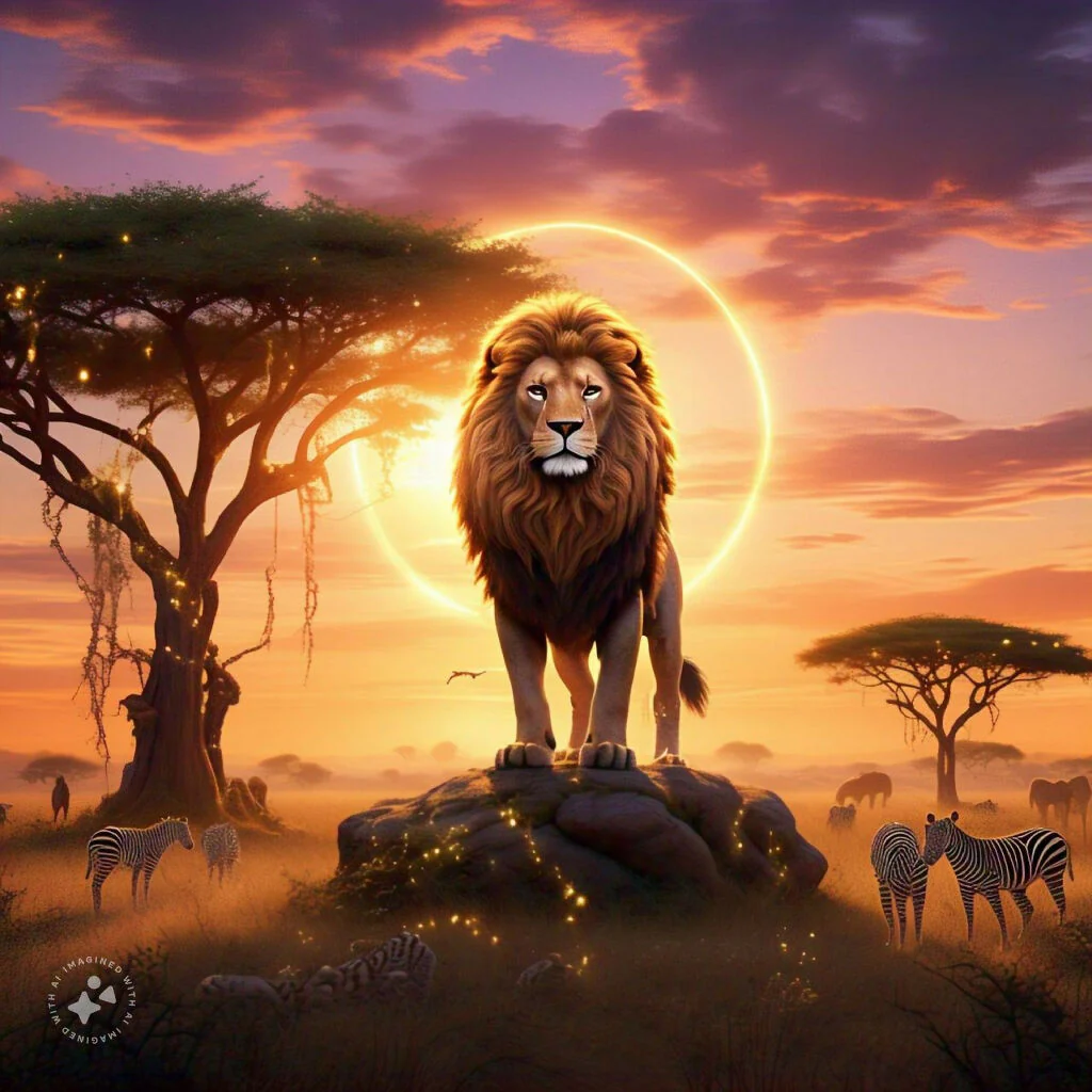 AFRICAN SUNSET Lion King - jpg 300dpi