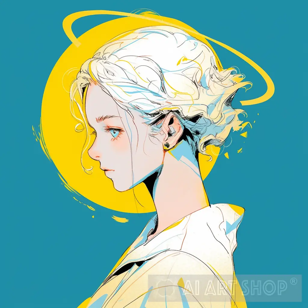 Angelic Side Profiles - Exquisite Duo - Girl