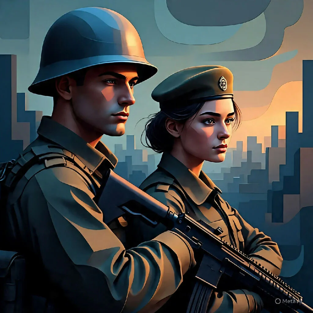Army abstract art - Image 9