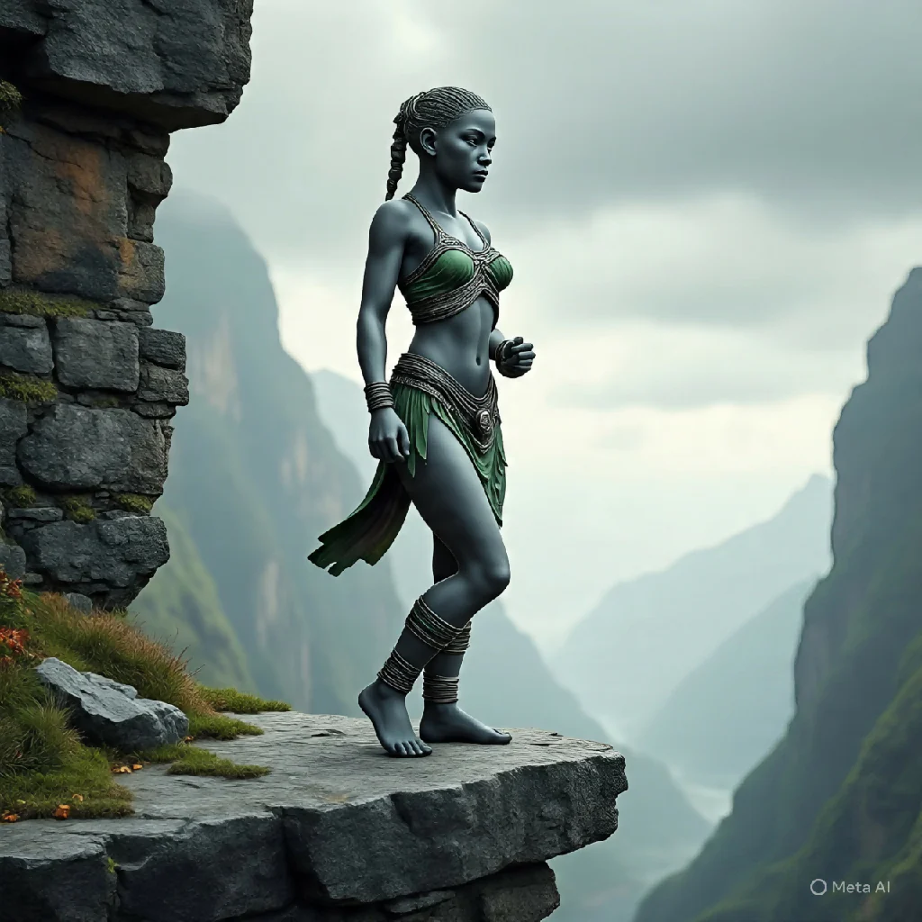 Art at mountain cliff
