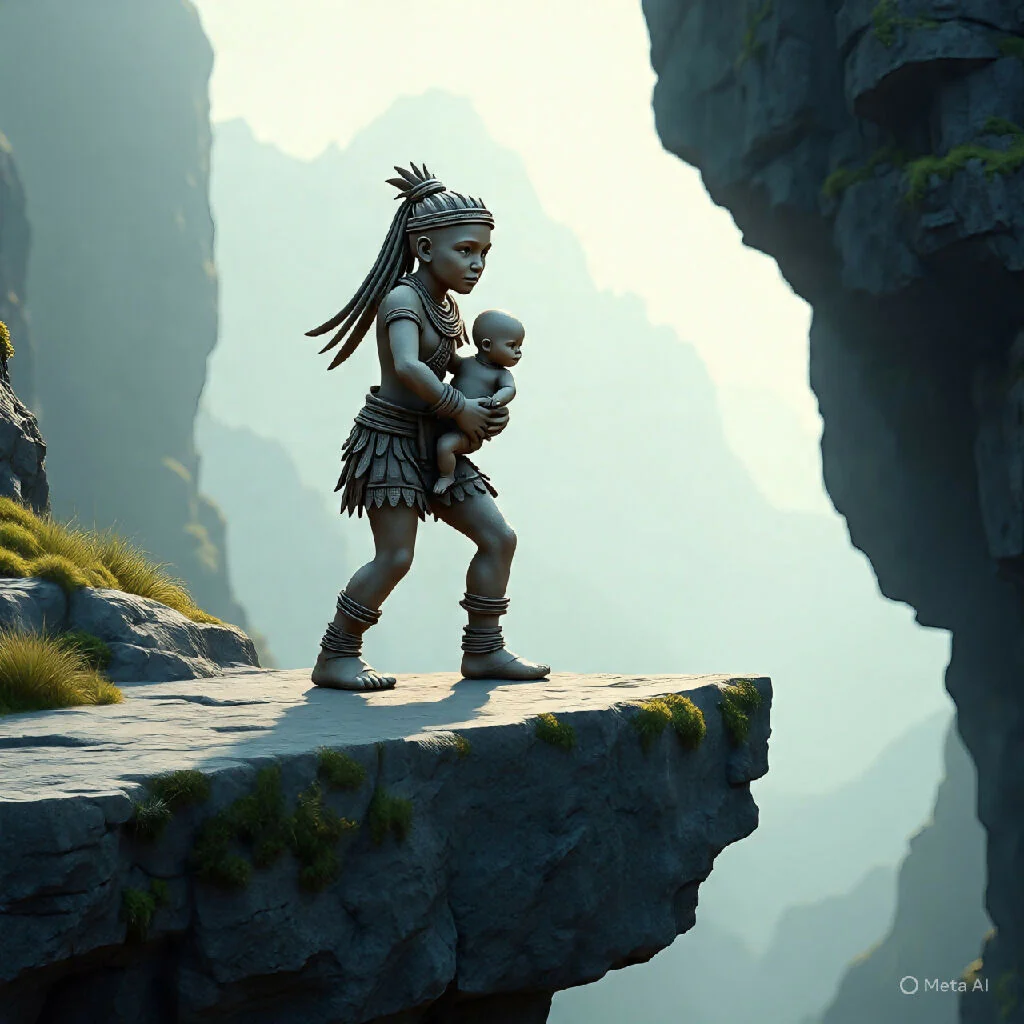 Art at mountain cliff - Image 5