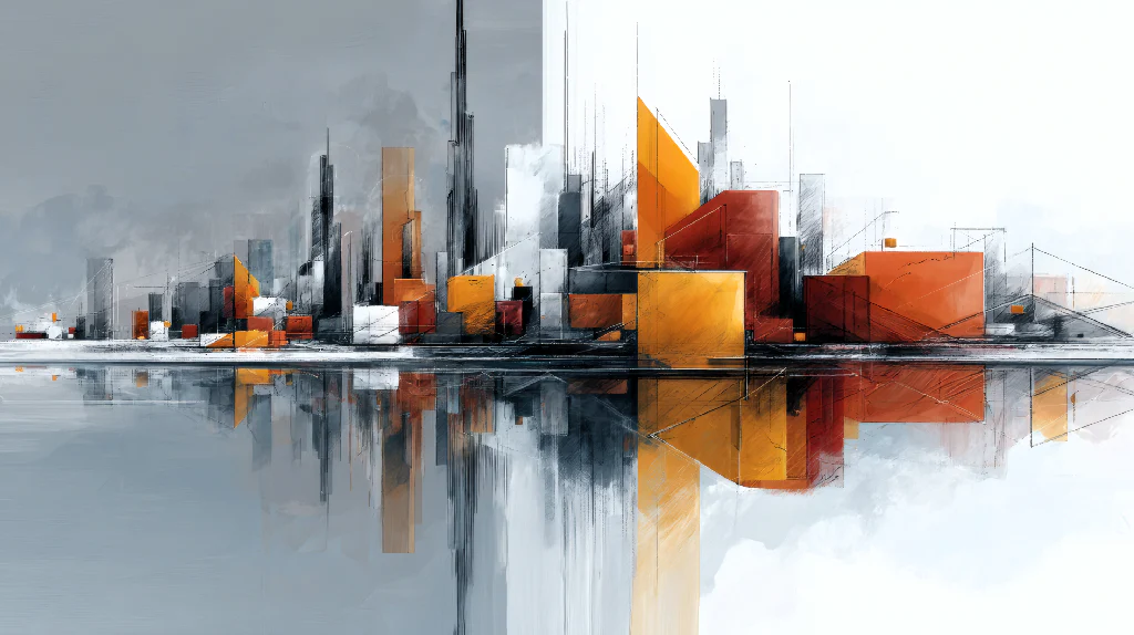 Art By LumenForge 3 – Surreal Reflected City Geometry