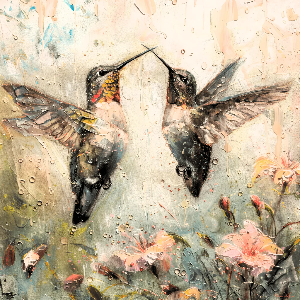Art by LumenForge – Emerald Hummingbirds Symphony - Image 3