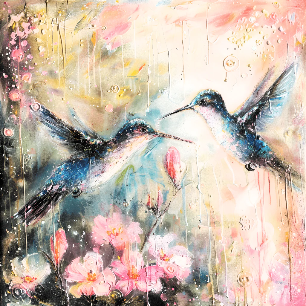 Art by LumenForge – Emerald Hummingbirds Symphony - Image 4