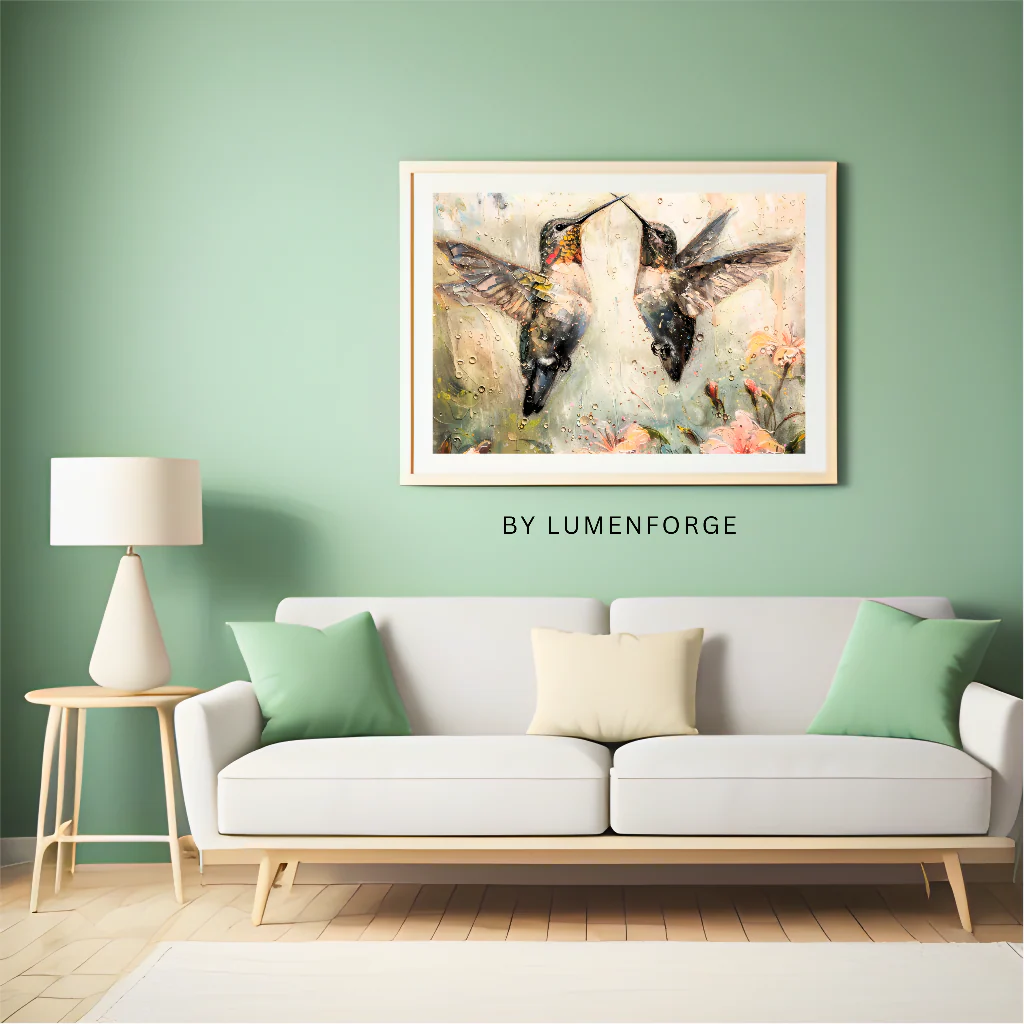 Art by LumenForge – Emerald Hummingbirds Symphony - Image 7