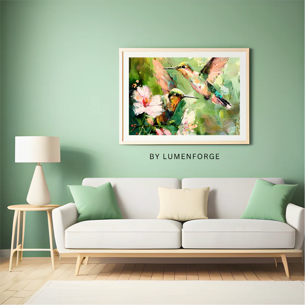 Art by LumenForge – Emerald Hummingbirds Symphony - Image 8