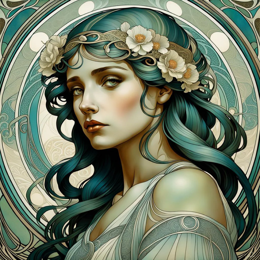 Art Nouveau Girl 4