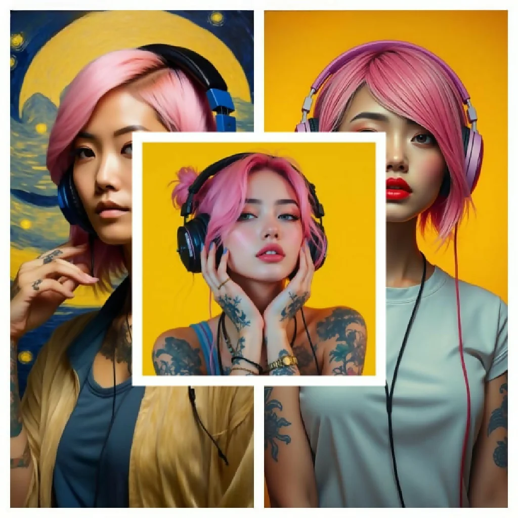 Asian collage
