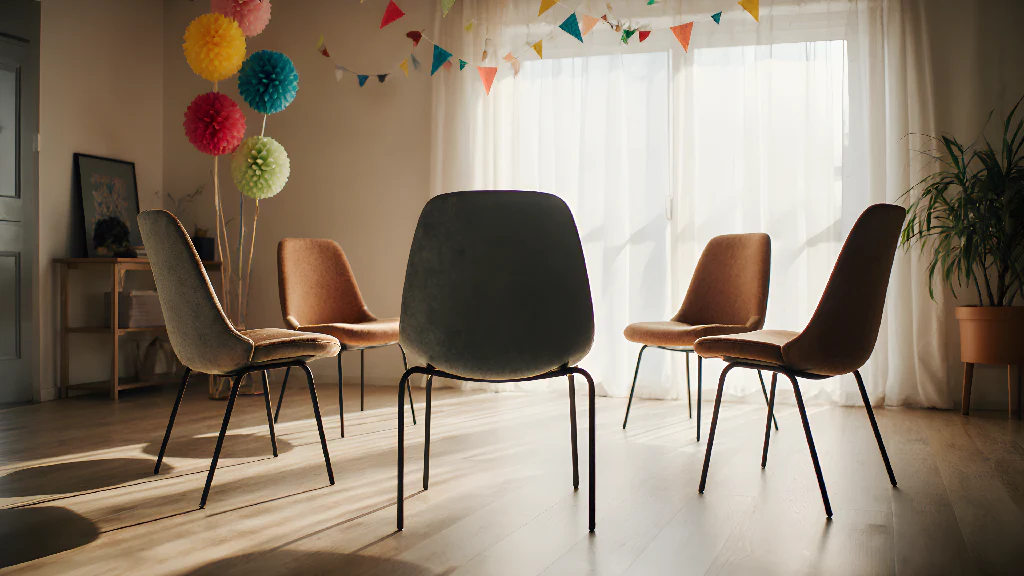 Aura Mid-Century Modern Velvet Accent Chairs