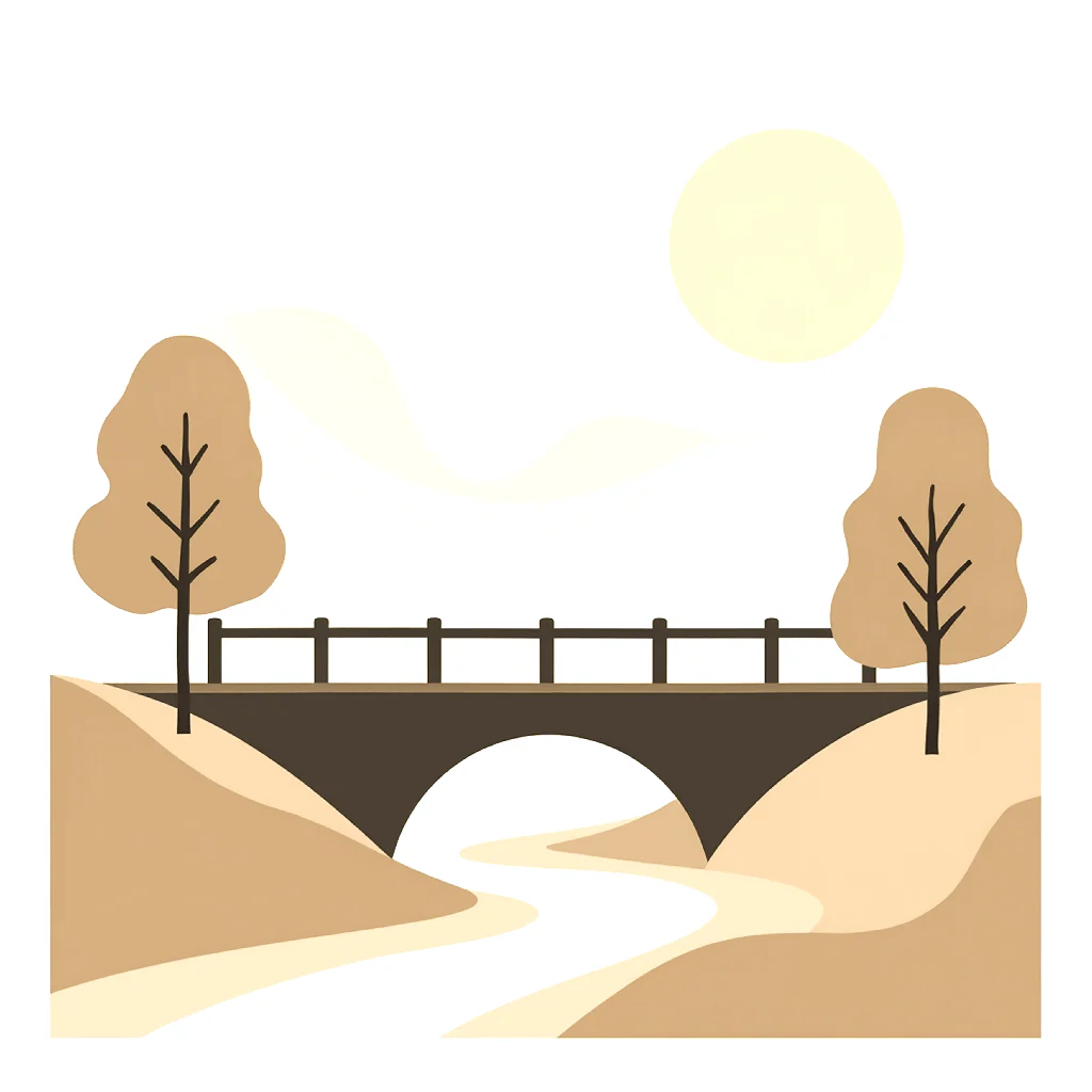 Autumn Path: The Minimalist Crossing