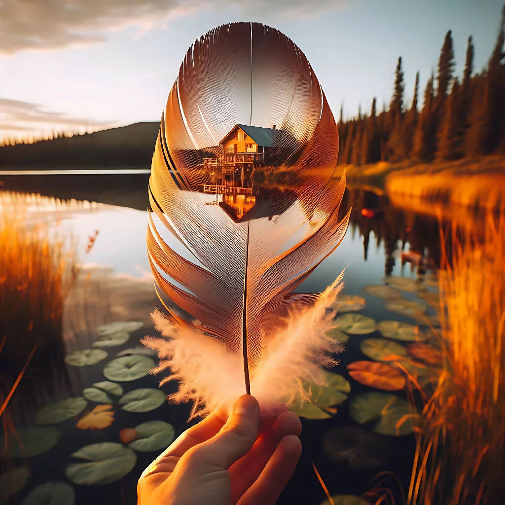 "Autumn Within: A Maple Leaf Holding the Silence of the Forest"