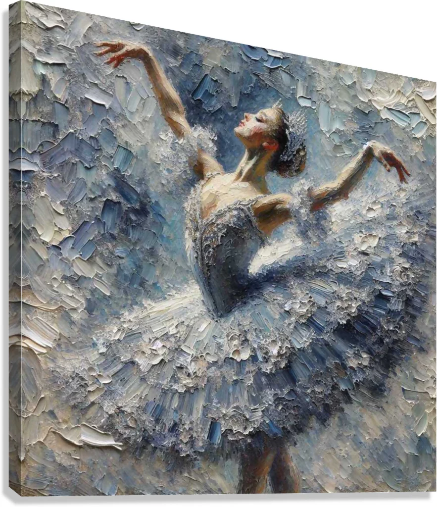Ballerina in Blue and Lace - Image 4