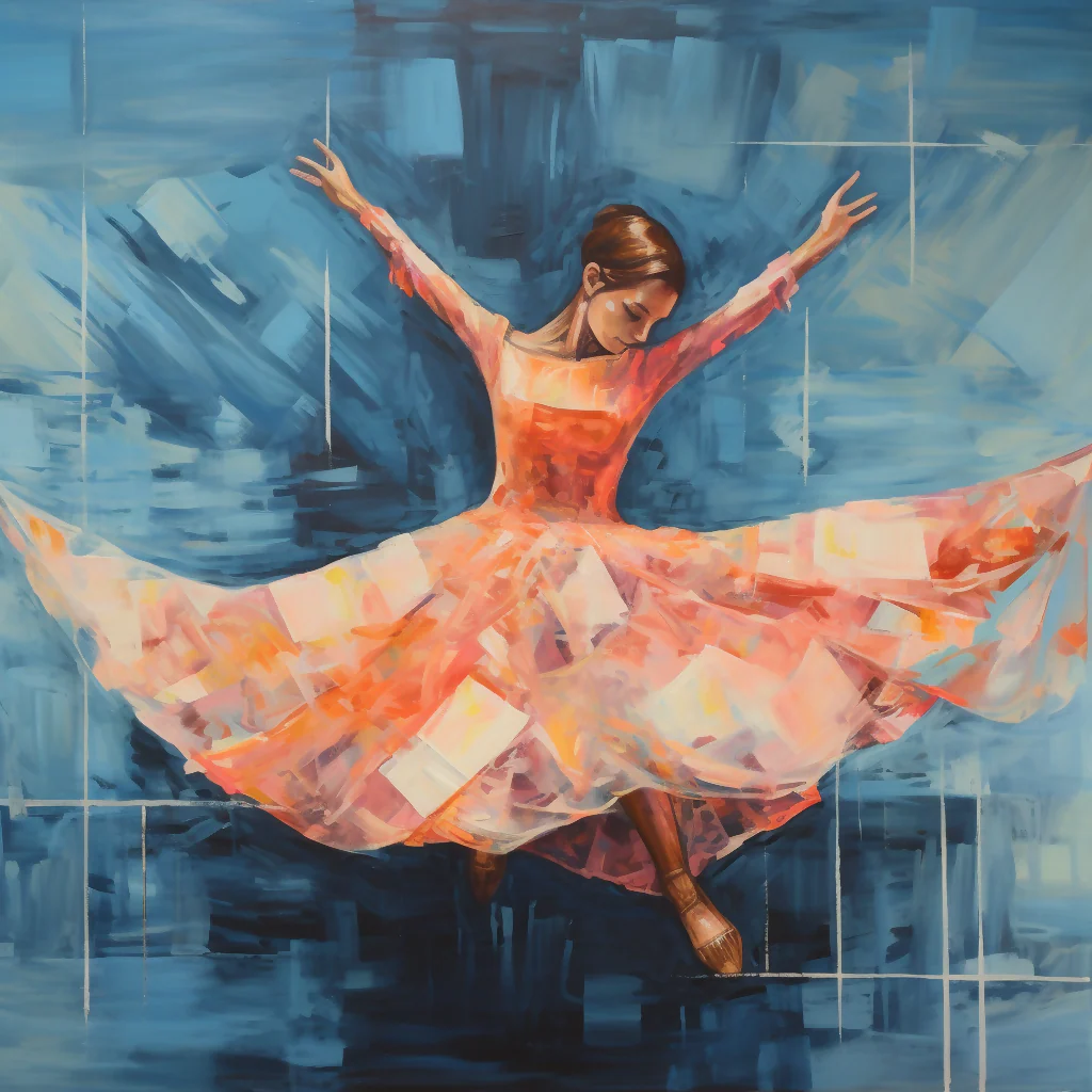 Ballerina in red