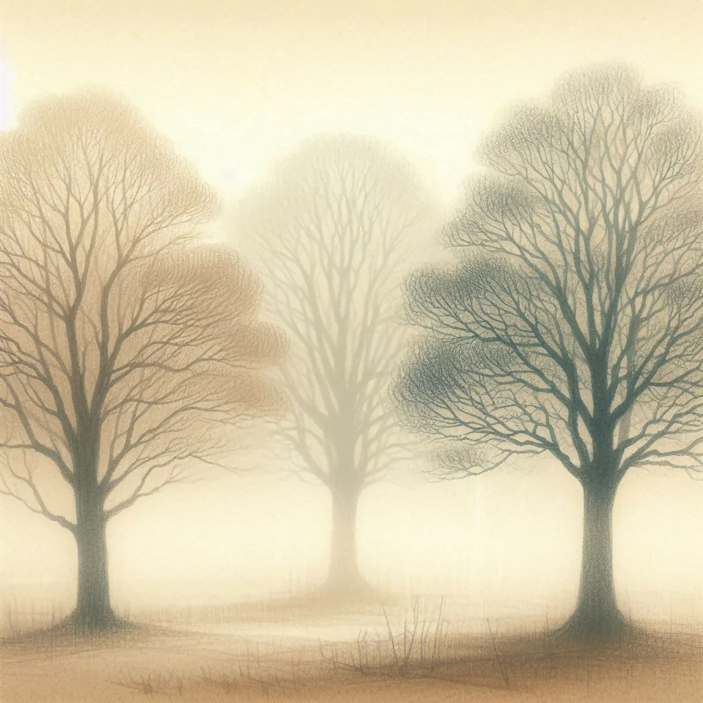 Bäume im Nebel