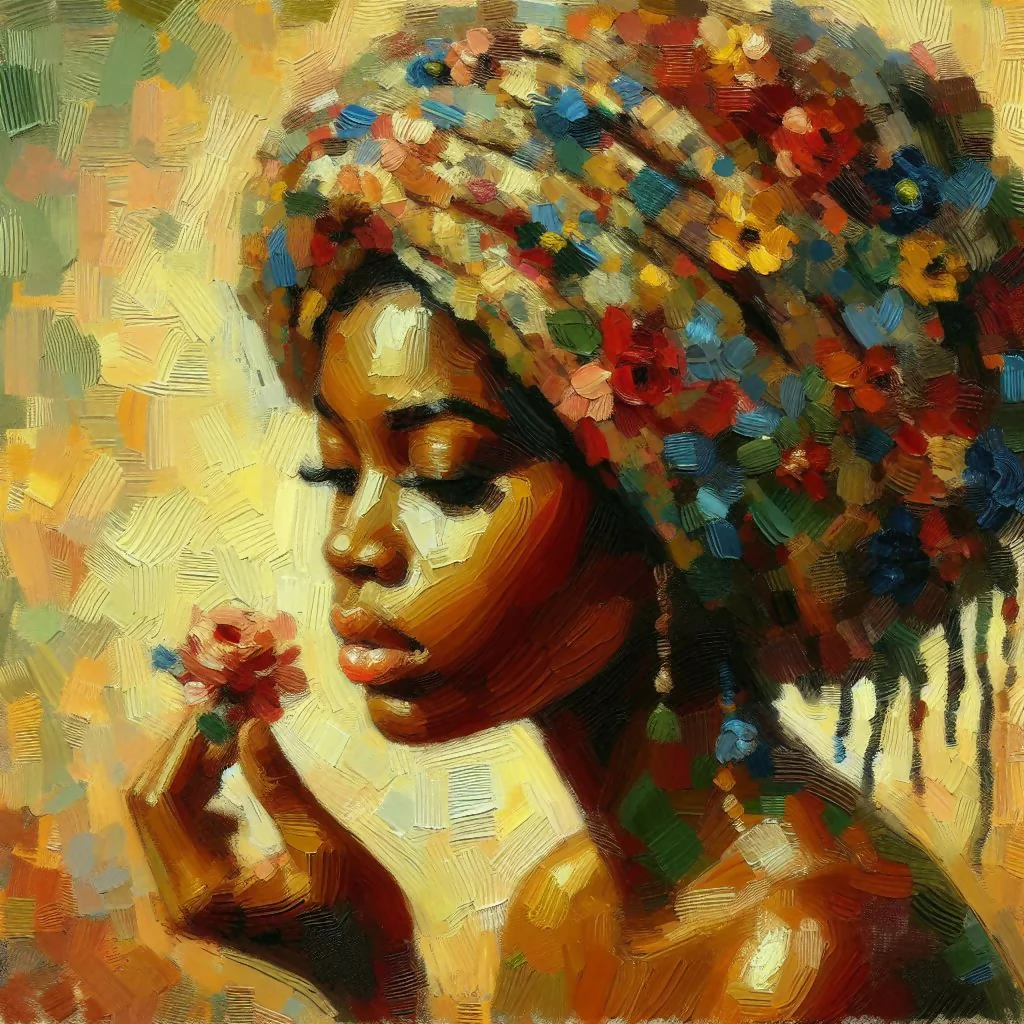 Beautiful African lady