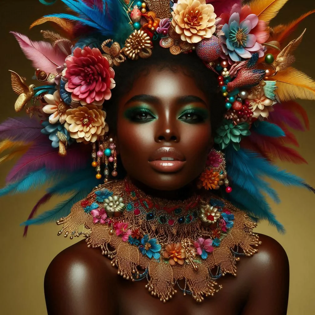 Beautiful black woman